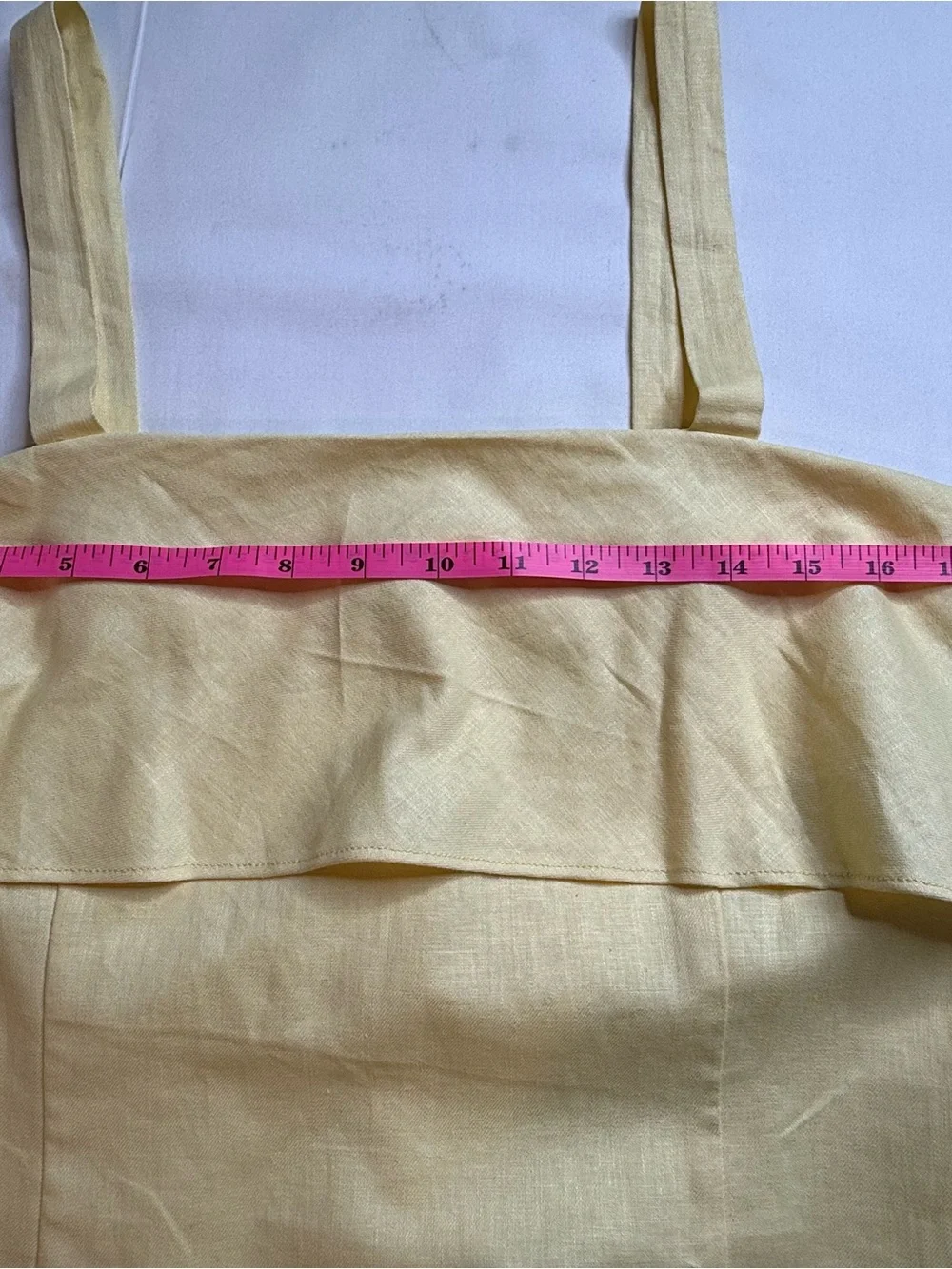 NWT Banana Republic Yellow Ruffle-Front Sundress - Picture 5 of 7